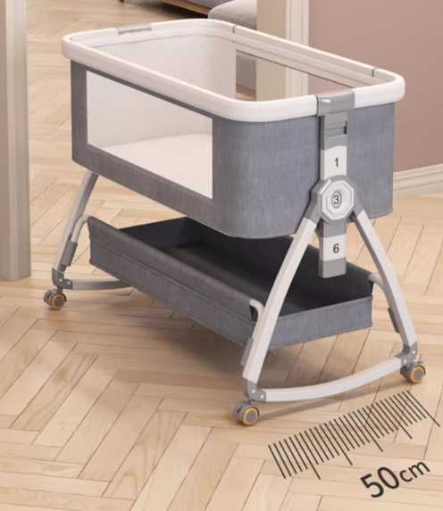 The Toy Factory Portable Co-Sleeper Adjustable Height Rocking Cot